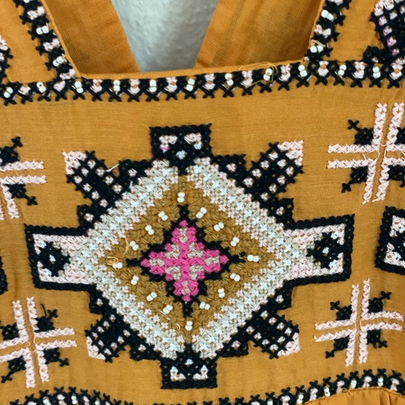 New Anthropologie Embroidered Swing Dress, Beaded size XS - Picture 2 of 8